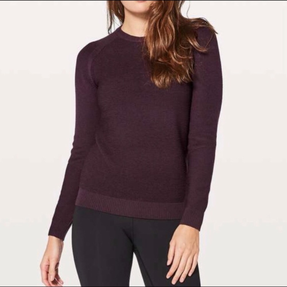 New Cute lululemon 🍋✨😍 Sweater Plum color ✨